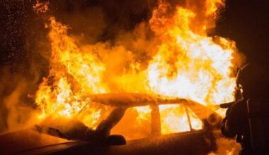 Probe after car 'set alight' outside home in Renfrew