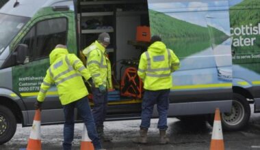 Burst water pipe in Clydebank's G81 affecting water supply