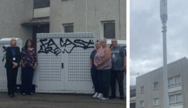'Unauthorised' mast in Thornliebank leaves residents fuming