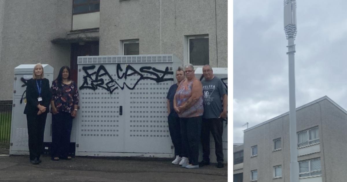 'Unauthorised' mast in Thornliebank leaves residents fuming