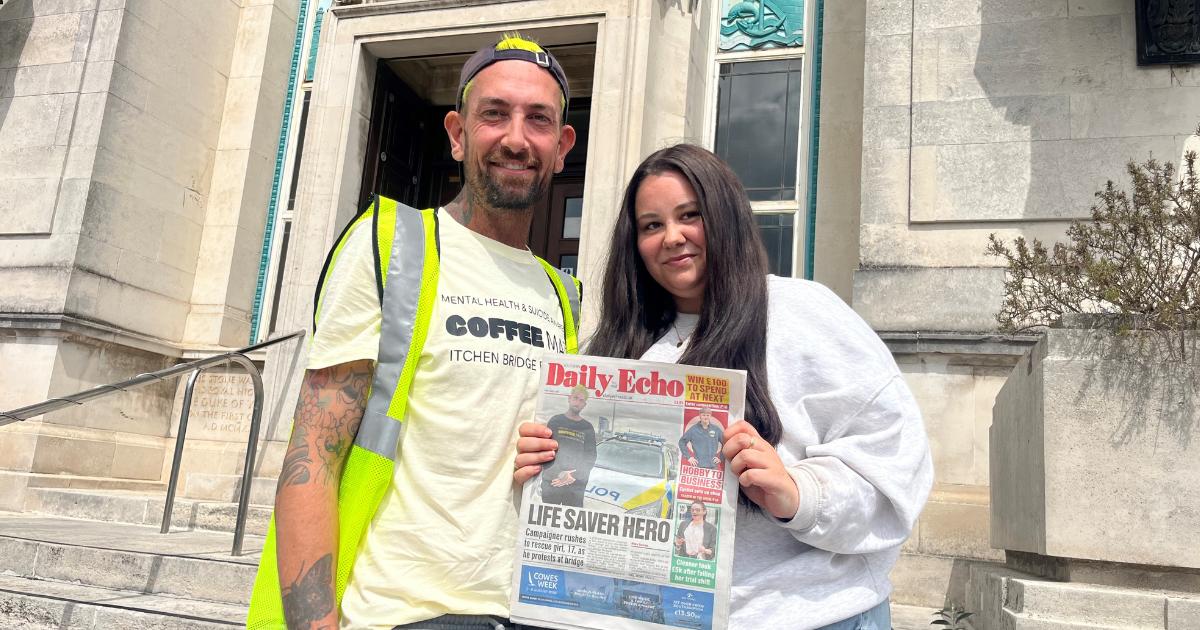 Woman backs mental health campaign on Itchen Bridge