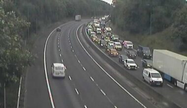 M5 crash: long delays between Worcester and Birmingham