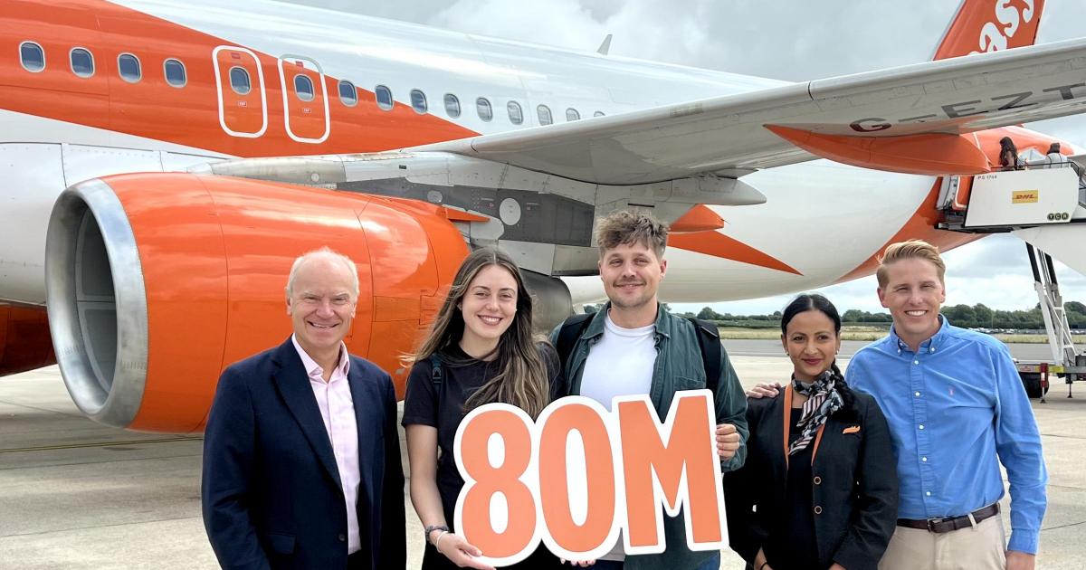 Bristol Airport: easyJet celebrates 80 million passengers