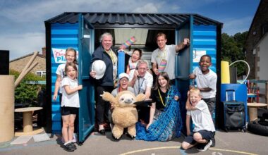 Children's Scrapstore PlayPod opens at school near Yeovil