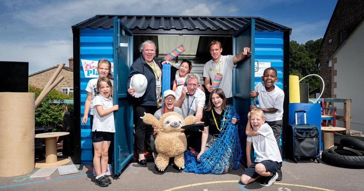 Children's Scrapstore PlayPod opens at school near Yeovil
