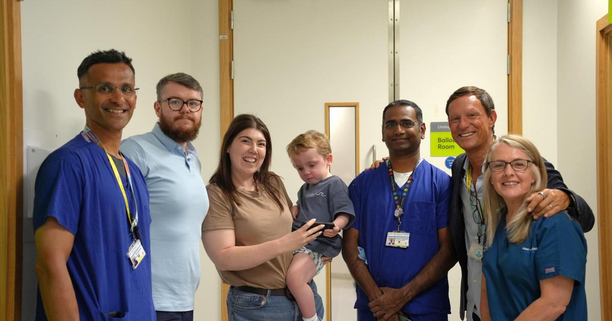 Surgeons use new technique to save life of little boy with rare condition