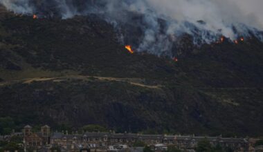 Firefighters battle Arthur’s Seat blaze in Edinburgh overnight