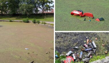 Litter strewn across Bradford Moor Park pond to be cleaned