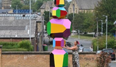 Sculpture inspired by children's toys unveiled in Bradford