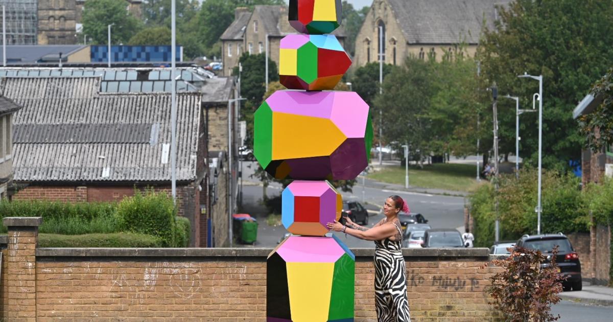 Sculpture inspired by children's toys unveiled in Bradford