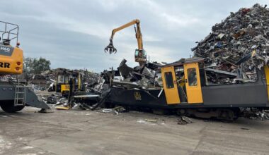 Old Tyne and Wear Metro trains recycled in County Durham
