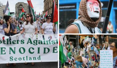 11 images from 'Stop The War' demonstration in Glasgow