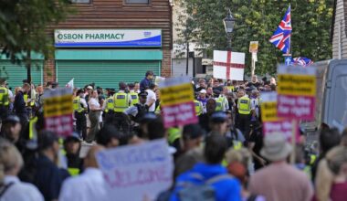 Protests and counter protests to be held outside asylum hotels across UK