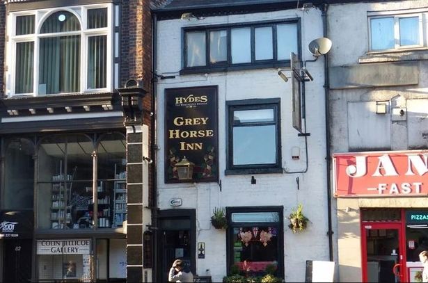 The Grey Horse pub at 80 Portland Street, Manchester.