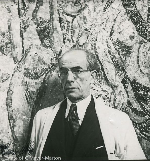 Artist George Mayer-Marton who was given commissions in Catholic churches throughout the north west in the 1950s.