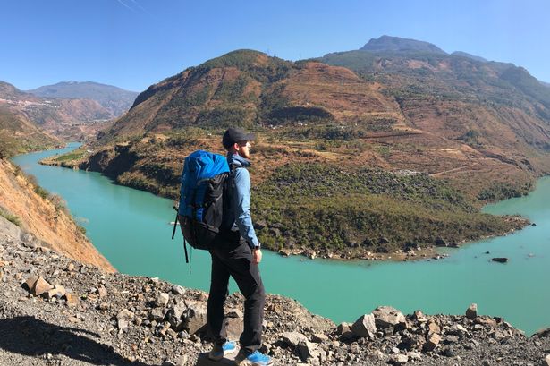 Ash Dykes on a  trek in China 