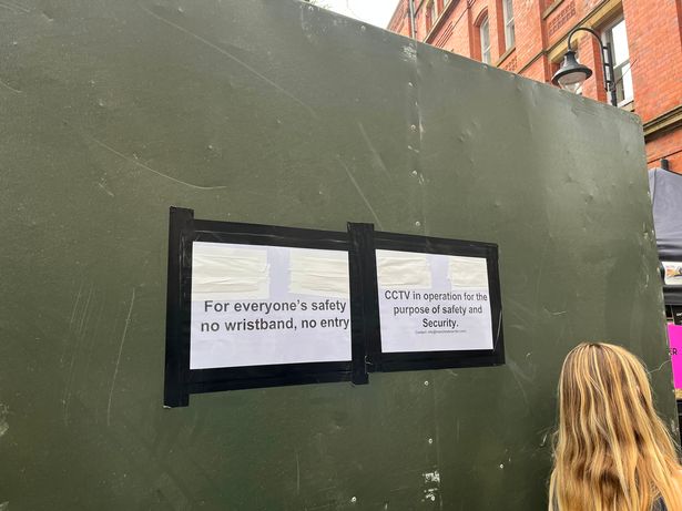 Signs have appeared at the entrance gates on Minshull Street