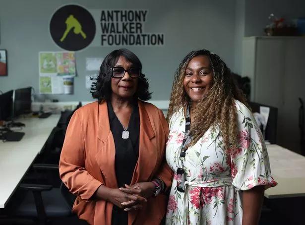Anthony Walker's mother Gee Walker with her daughter Dominique