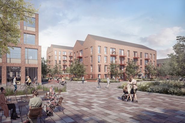 CGI of how a revitalised St Peterfield in Ashton could look