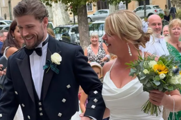 Callum Kerr shared his pride at walking his mum down the aisle during her wedding to Andrew