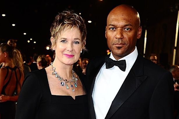 Colin Salmon and wife 