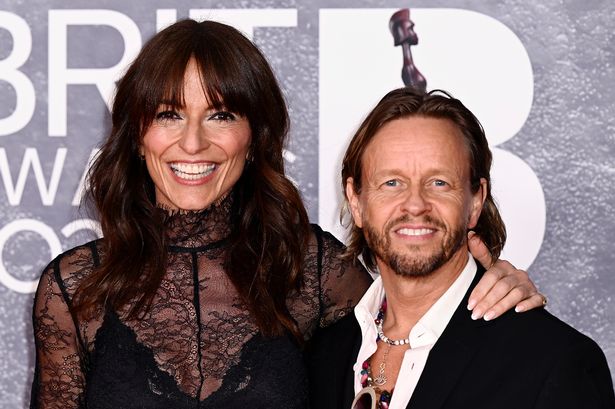 Davina McCall and Michael Douglas attend The BRIT Awards 2025 at the InterContinental London - The O2 on March 01, 2025 in London, England