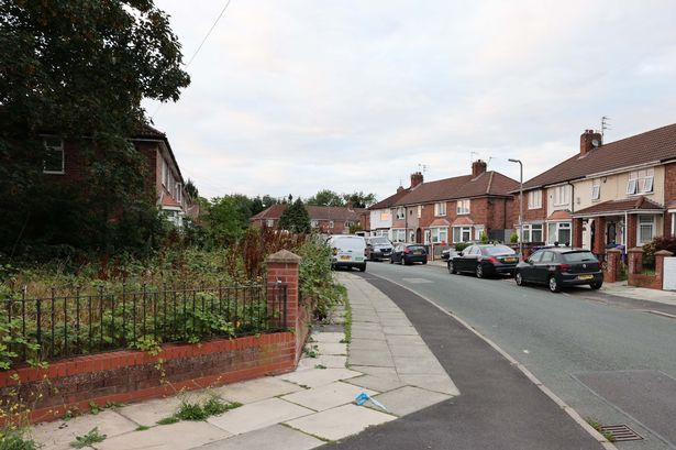 Some police tape was left at the junction of Drake Crescent and Drake Road after officers had left