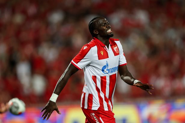 Cherif Ndiaye in action for Red Star Belgrade