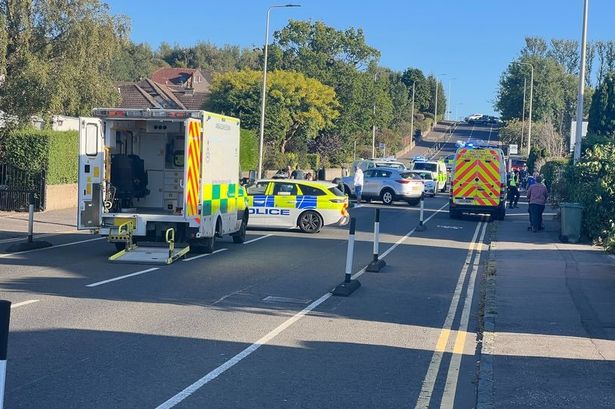 Police and paramedics at the scene