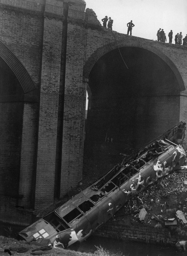 Irk Valley Junction Rail Crash, Collyhurst, Manchester, Saturday 15th August 1953, resulting in ten fatalities. 