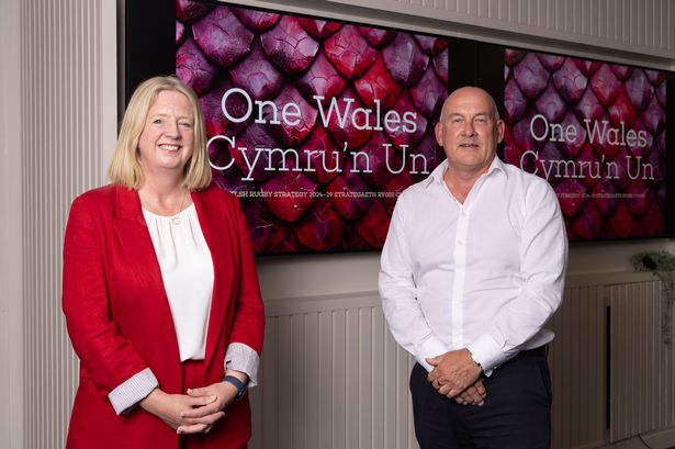 WRU CEO Abi Tierney and WRU Chair Richard Collier-Keywood
