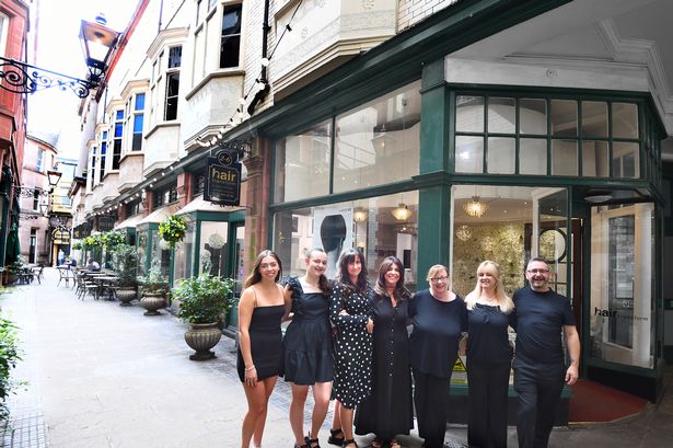 Dawn Johanson(centre) ,and the team at Hair Transform,Queen Avenue