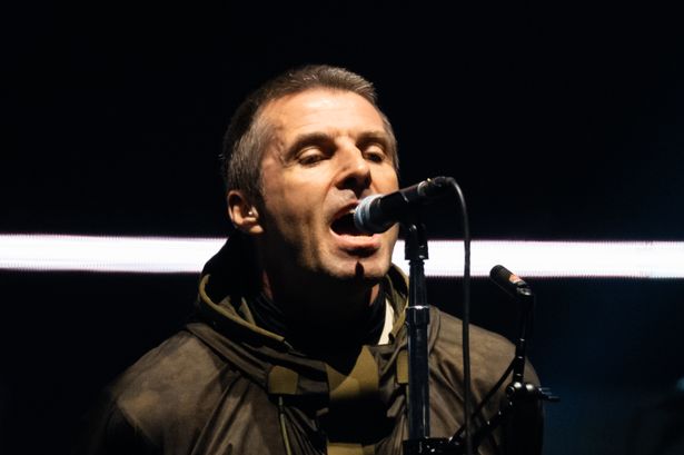 Liam Gallagher of Oasis performs during the opening night of their Live '25 Tour at Principality Stadium on July 04, 2025 in Cardiff, Wales