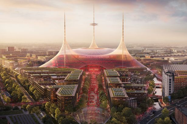 A conceptual image of what the new Manchester United stadium could look like has received comparisons to a circus big top tent