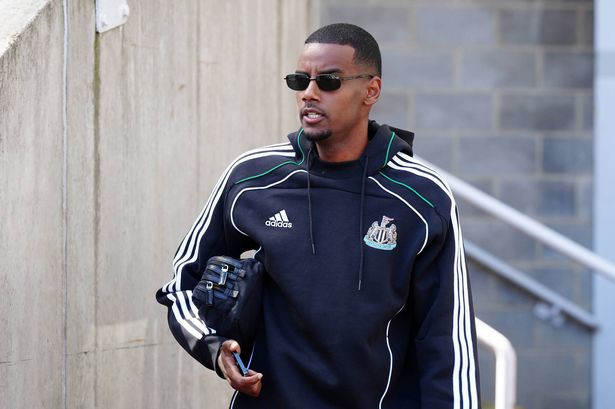 Alexander Isak arrives