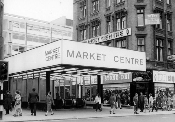 The Brown Street entrance of the Market Centre, 1975