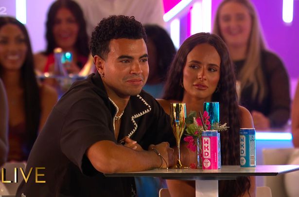 Love Island 2025 fans were quick to notice two stars appeared to give an awkward reaction