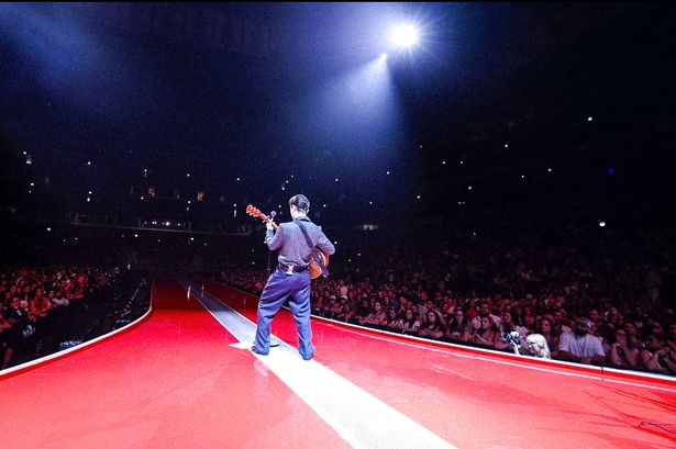 The singer on tour in America this past week