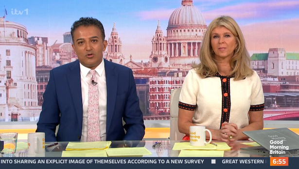 Adil Ray and Kate Garraway