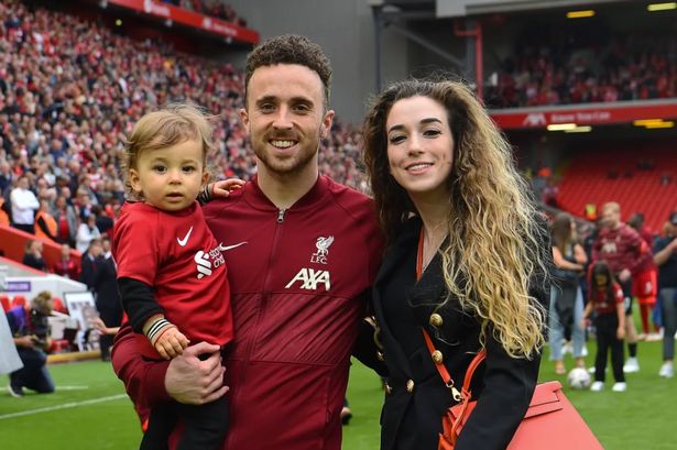 Diogo Jota with his family