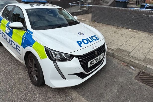 The police scene in South Road, Hockley