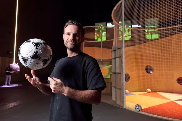 World Cup and Champions League winner Juan Mata at the launch of Manchester International Festival 2025