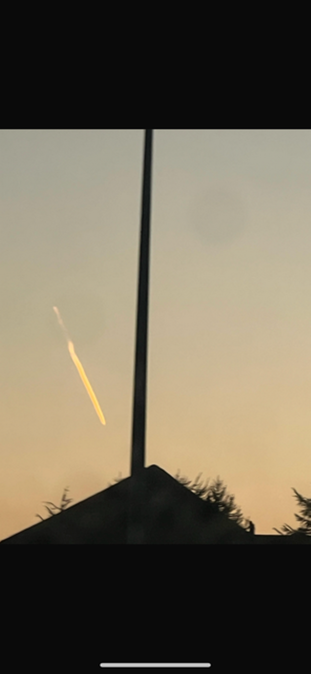 Olivia Nicol captured the meteor.