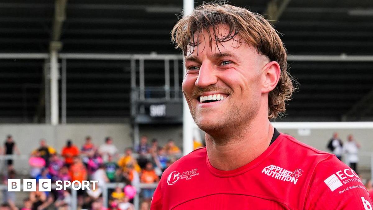 Chris Hankinson smiles after Salford's win over Castleford