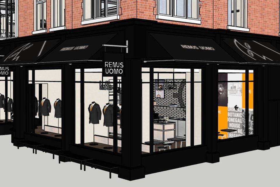 Artist's impression of new Remus Uomo store in Arthur Street, Belfast