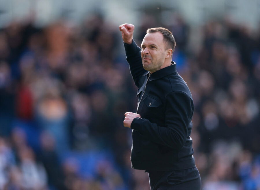 BCFC - Birmingham City boss Chris Davies celebrates