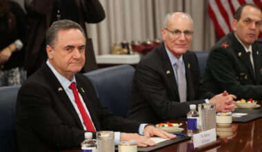 U.S. Defense Secretary Hegseth meets with Israel’s Defense Minister Katz at the Pentagon in Washington