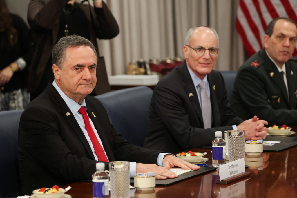 U.S. Defense Secretary Hegseth meets with Israel’s Defense Minister Katz at the Pentagon in Washington