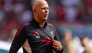 LONDON, ENGLAND - Sunday, August 10, 2025: Liverpool’s head coach Arne Slot before the FA Community Shield match between Crystal Palace FC and Liverpool FC at Wembley Stadium. Palace won 3-1 on penalties after a 2-2 draw. (Photo by Harry Murphy/Propaganda)