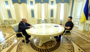 Ukraine's President Zelenskiy meets with U.S. Special Envoy for Ukraine Kellogg, in Kyiv